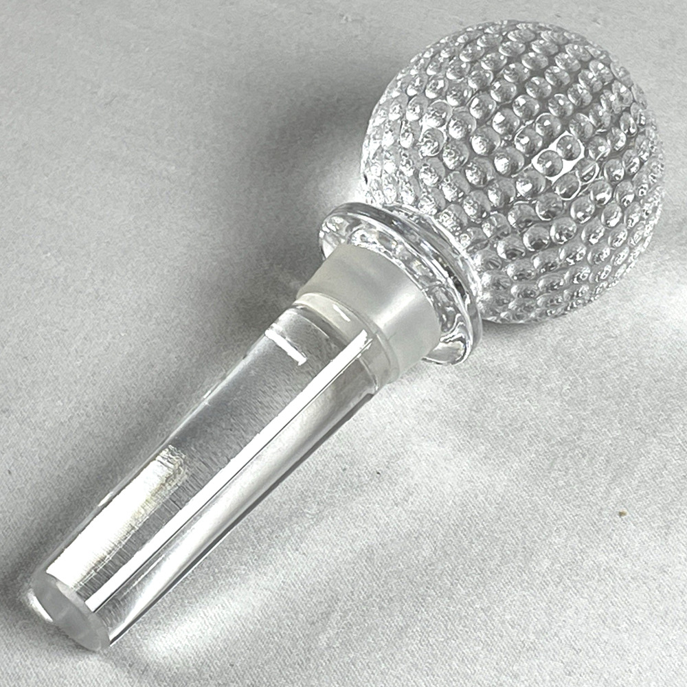 Vintage Glass Stopper Crystal Clear Golf Ball Design Bottle Decanter Replacement